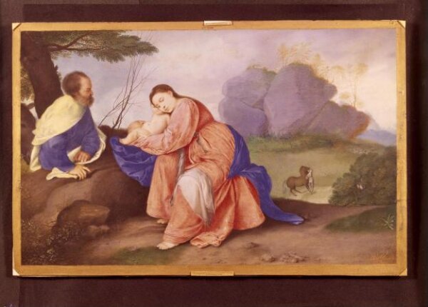 The Rest On The Flight Into Egypt Titian Oliver Peter V A