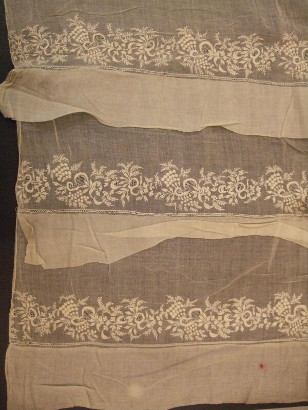 Chikan Embroidered Muslin Skirt Piece Unknown V A Explore The