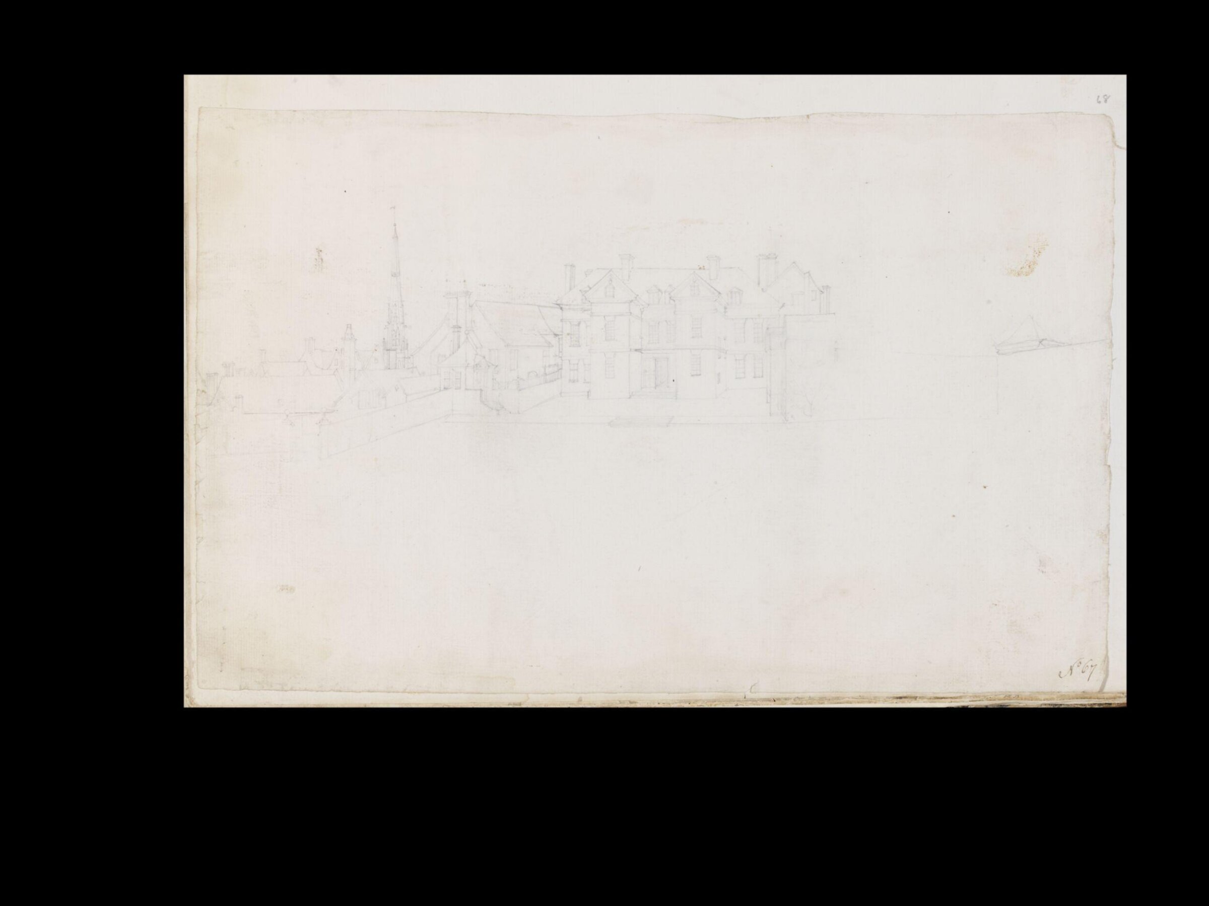 Drawing, Thomas Robins, 18th century