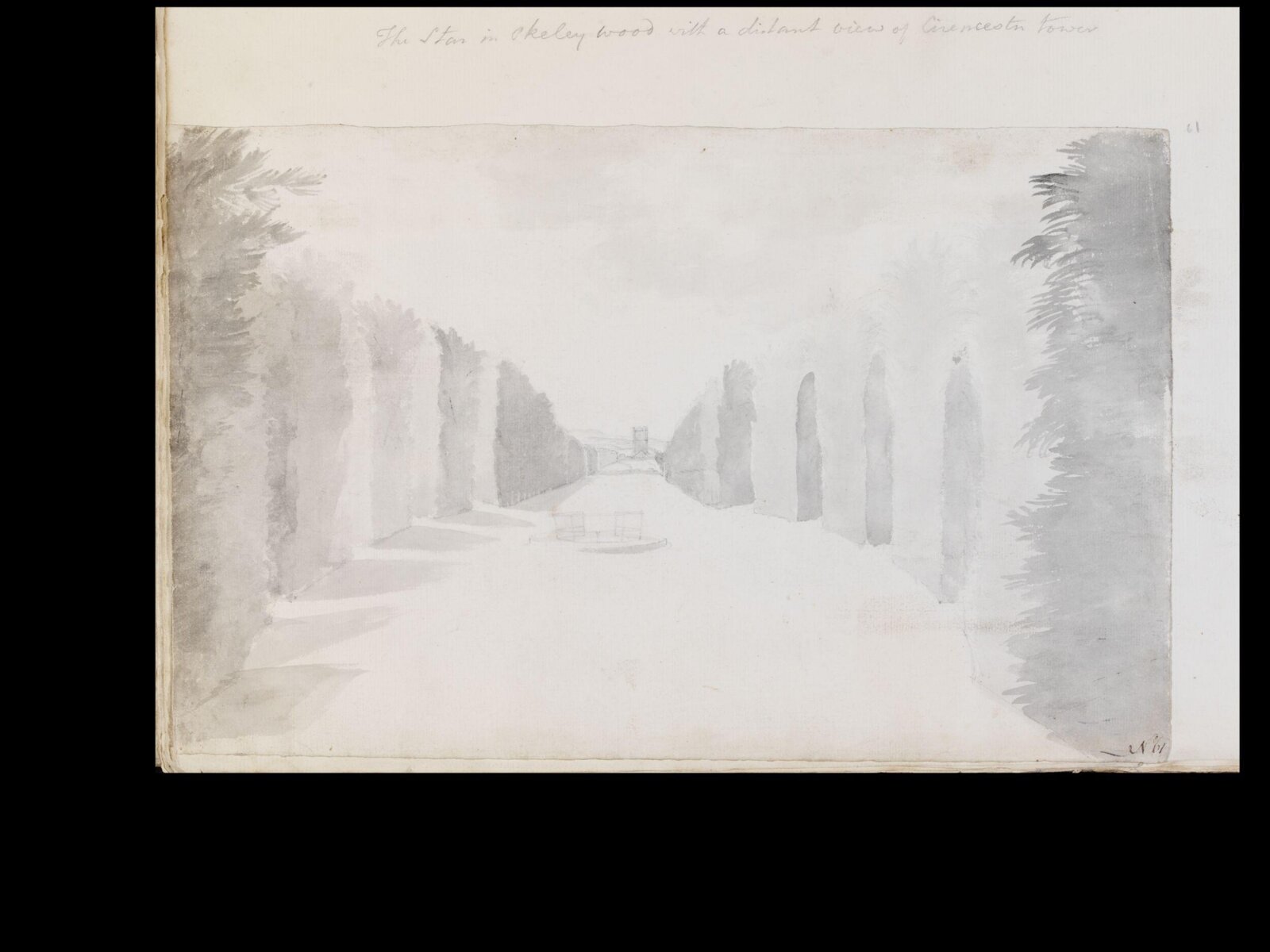 Drawing, Thomas Robins, 18th century