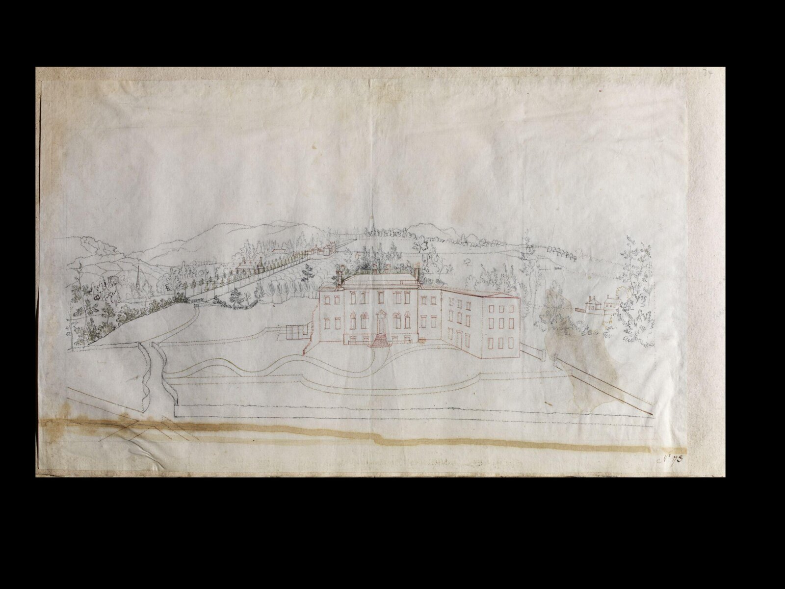 Drawing, Thomas Robins, 18th century