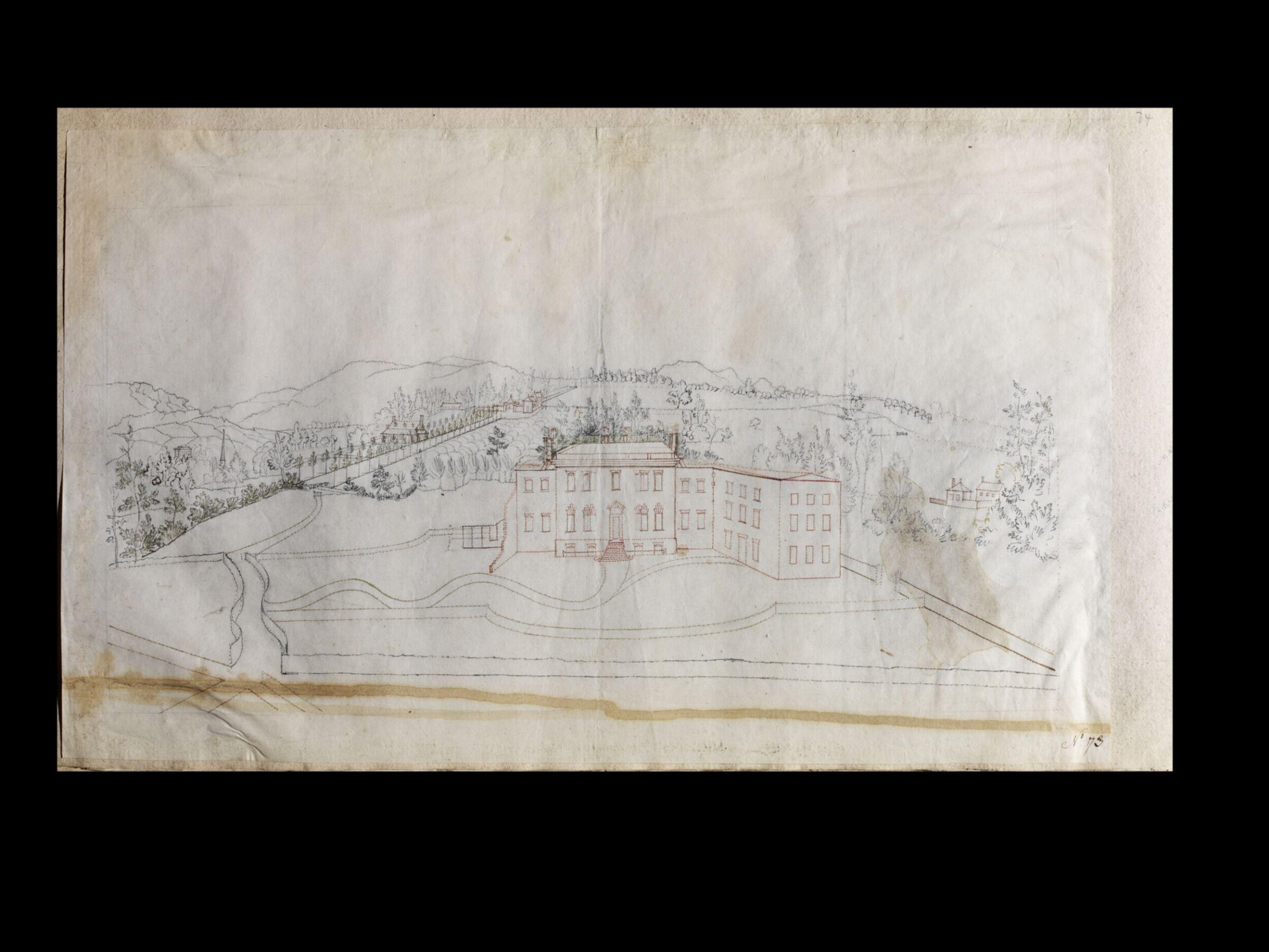 Drawing, Thomas Robins, 18th century