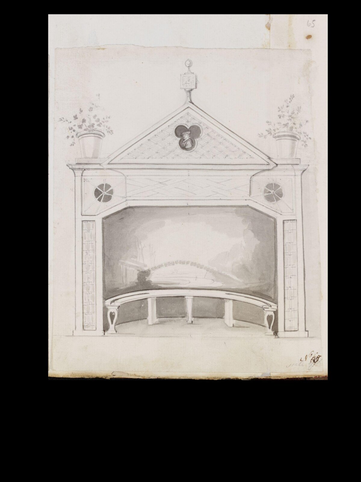Drawing, Thomas Robins, XVIII век