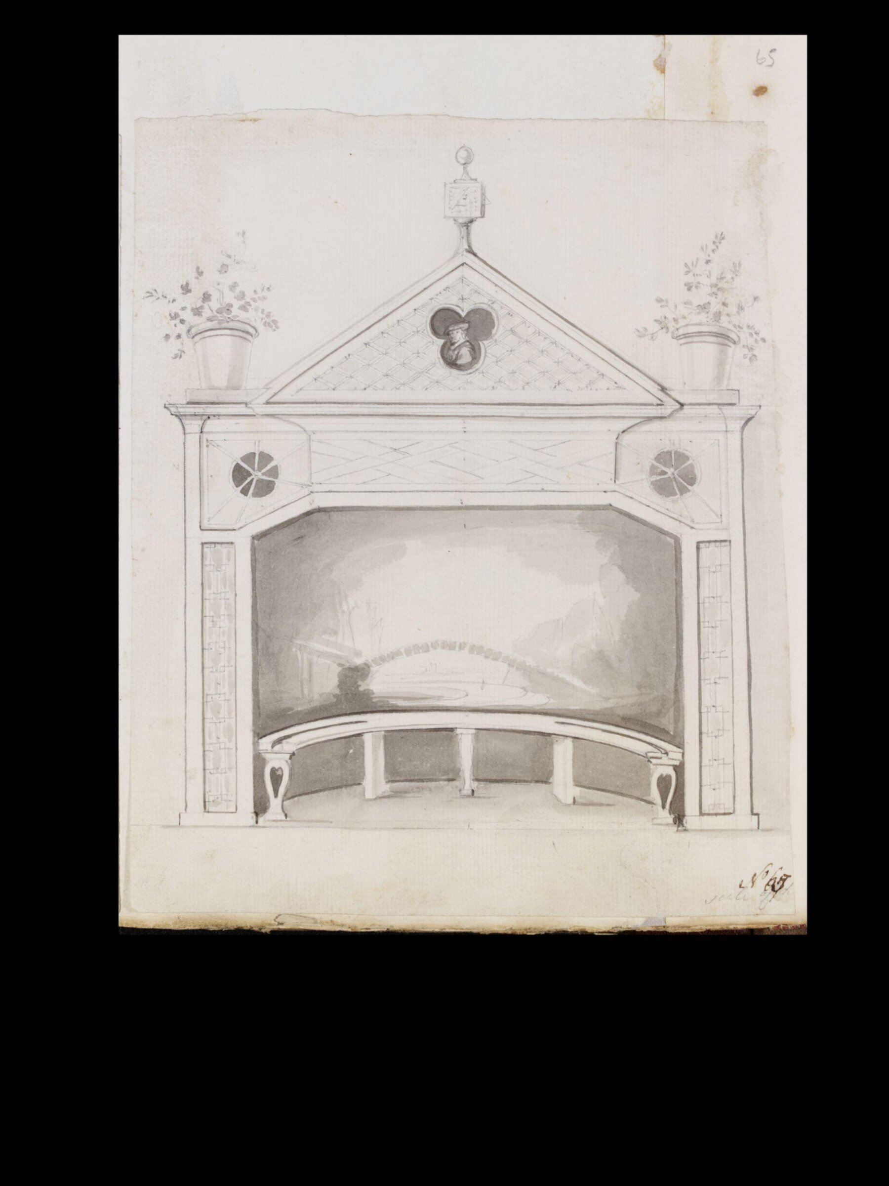 Drawing, Thomas Robins, 18th century