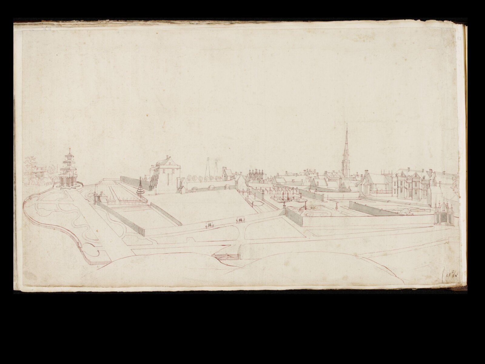 Drawing, Thomas Robins, 18th century