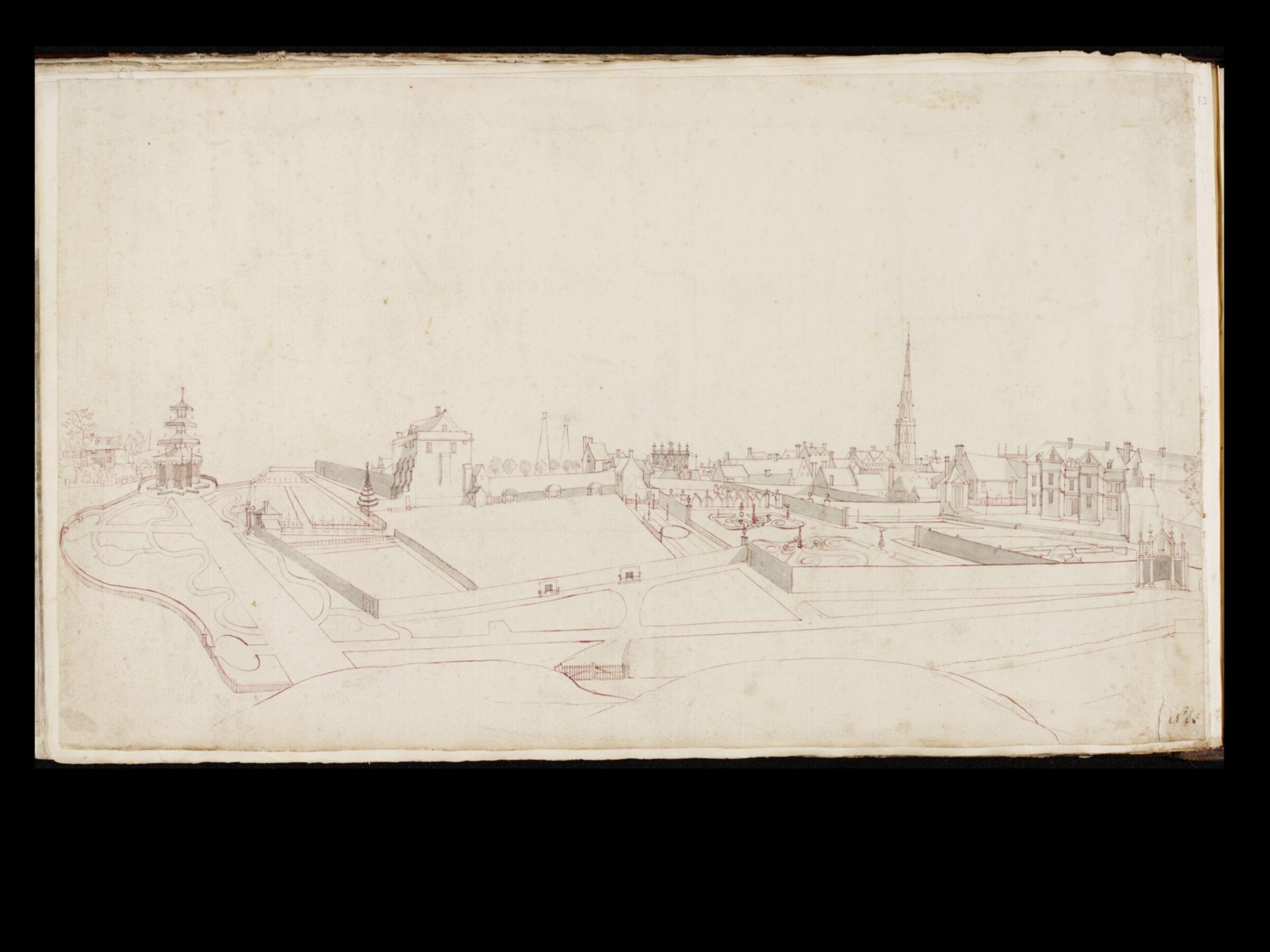 Drawing, Thomas Robins, 18th century
