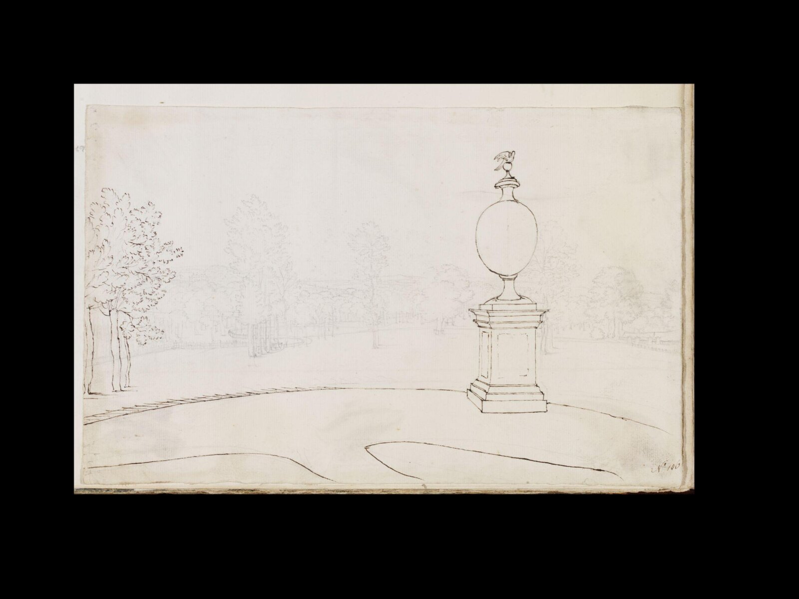 Drawing, Thomas Robins, 18th century
