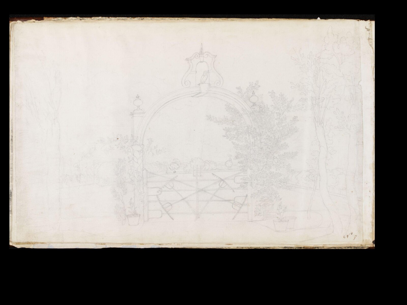 Drawing, Thomas Robins, 18th century