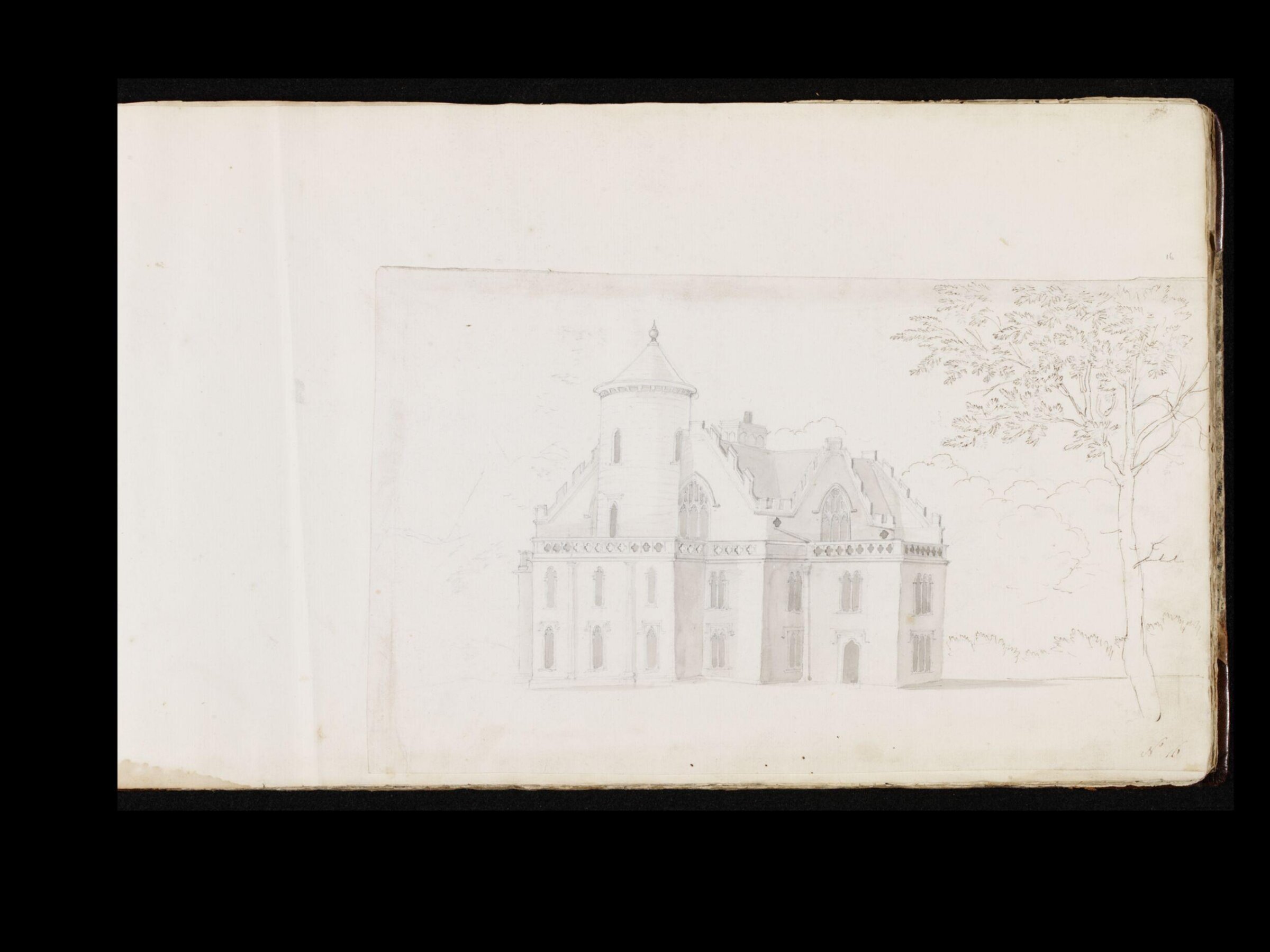 Drawing, thomas robins, 18th century
