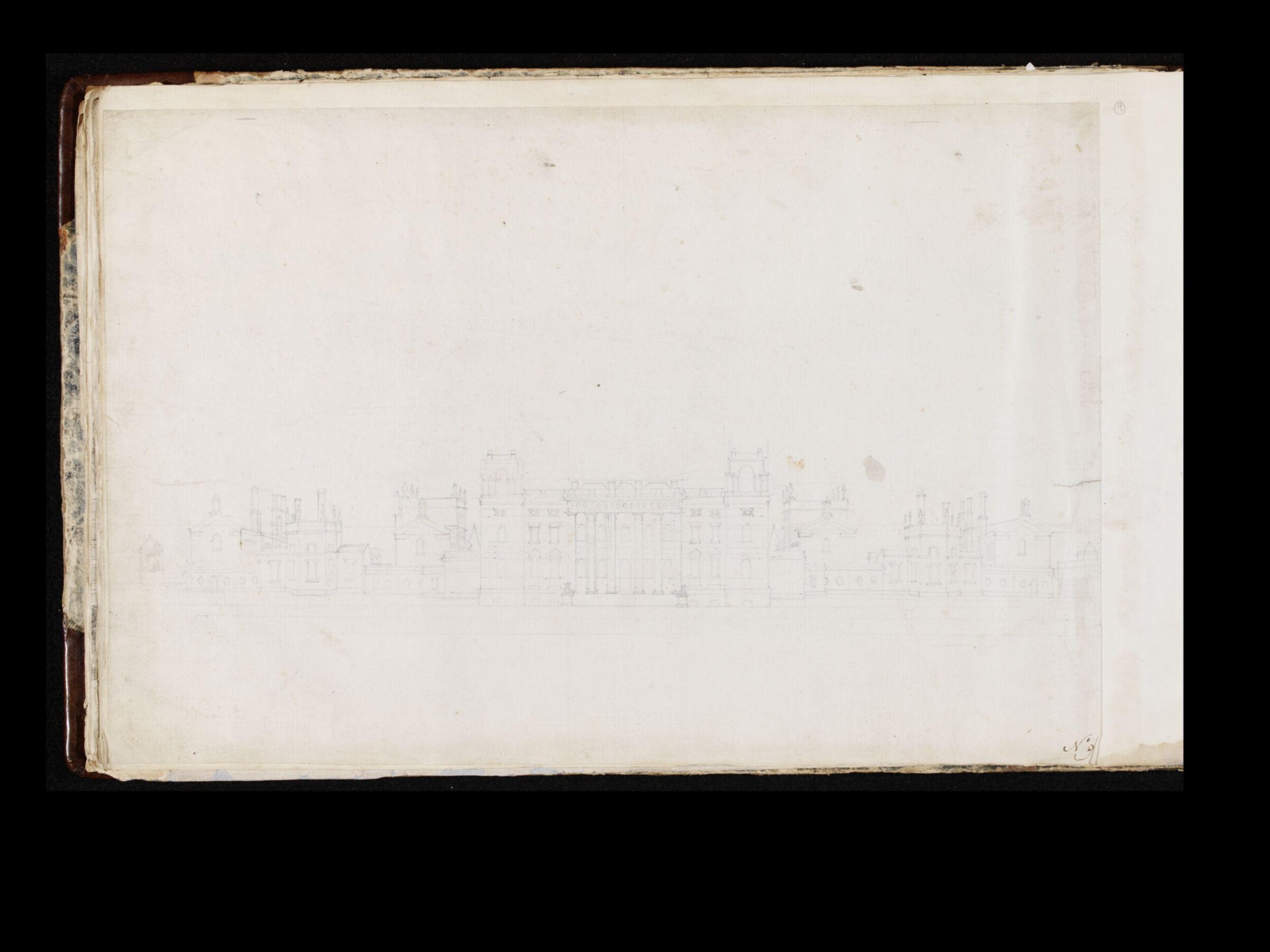Drawing, thomas robins, 18th century