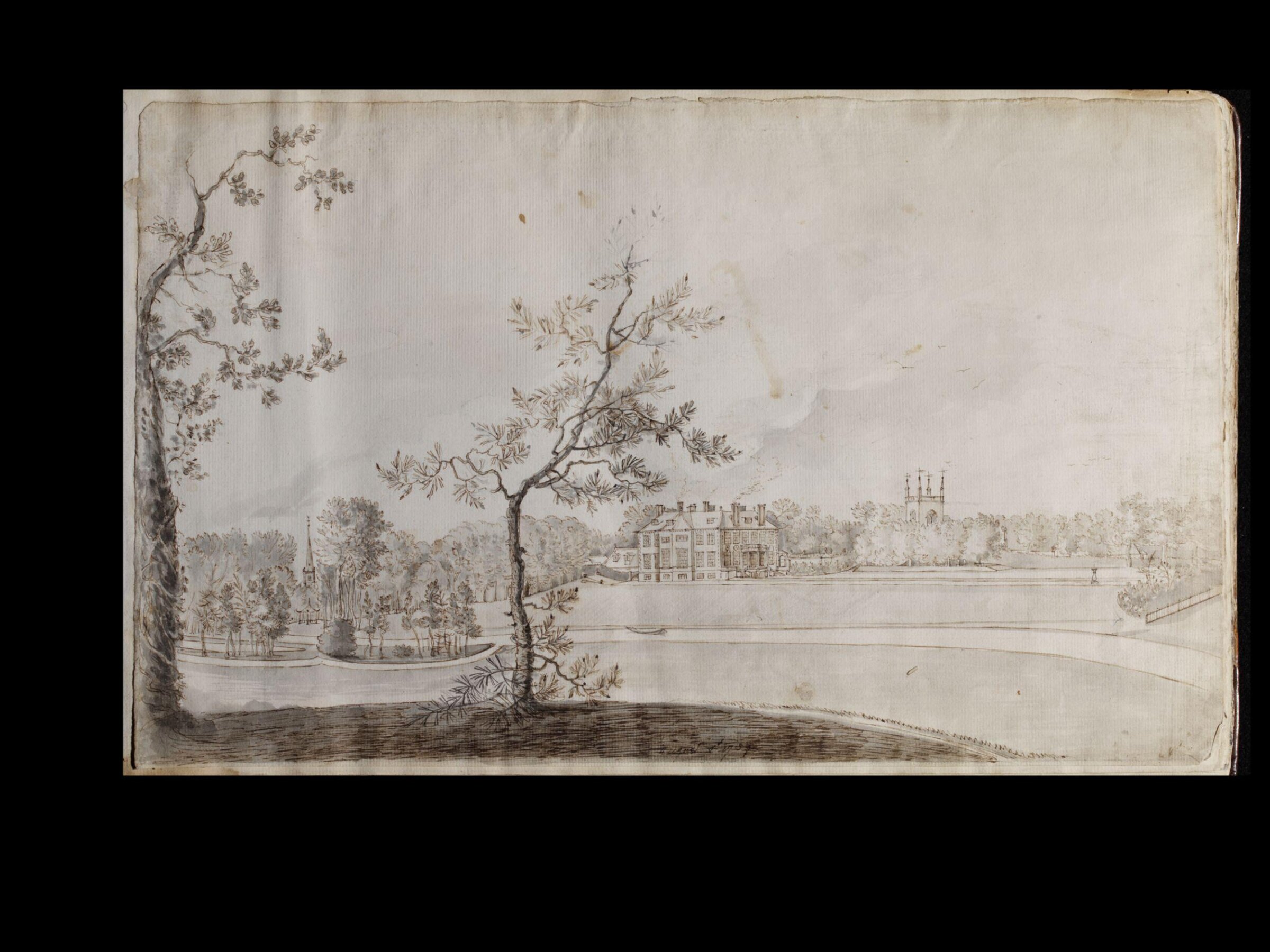 Drawing, thomas robins, 05/08/1754