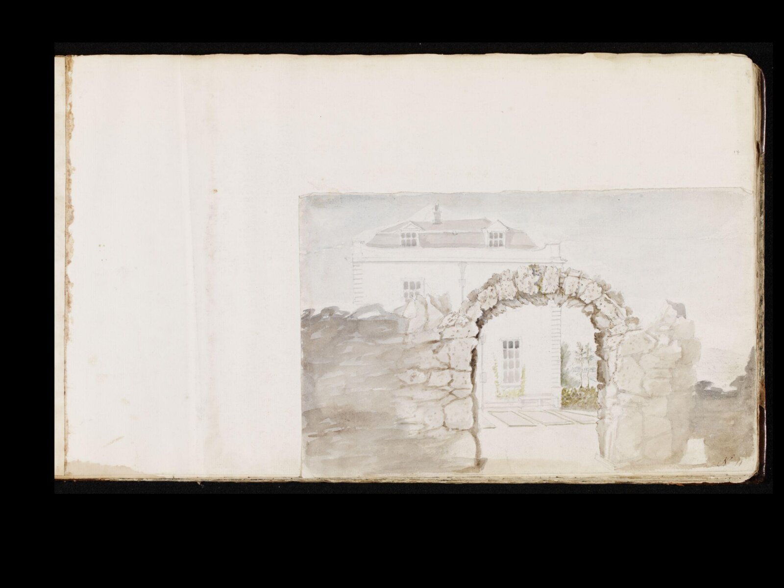 Drawing, thomas robins, 18th century