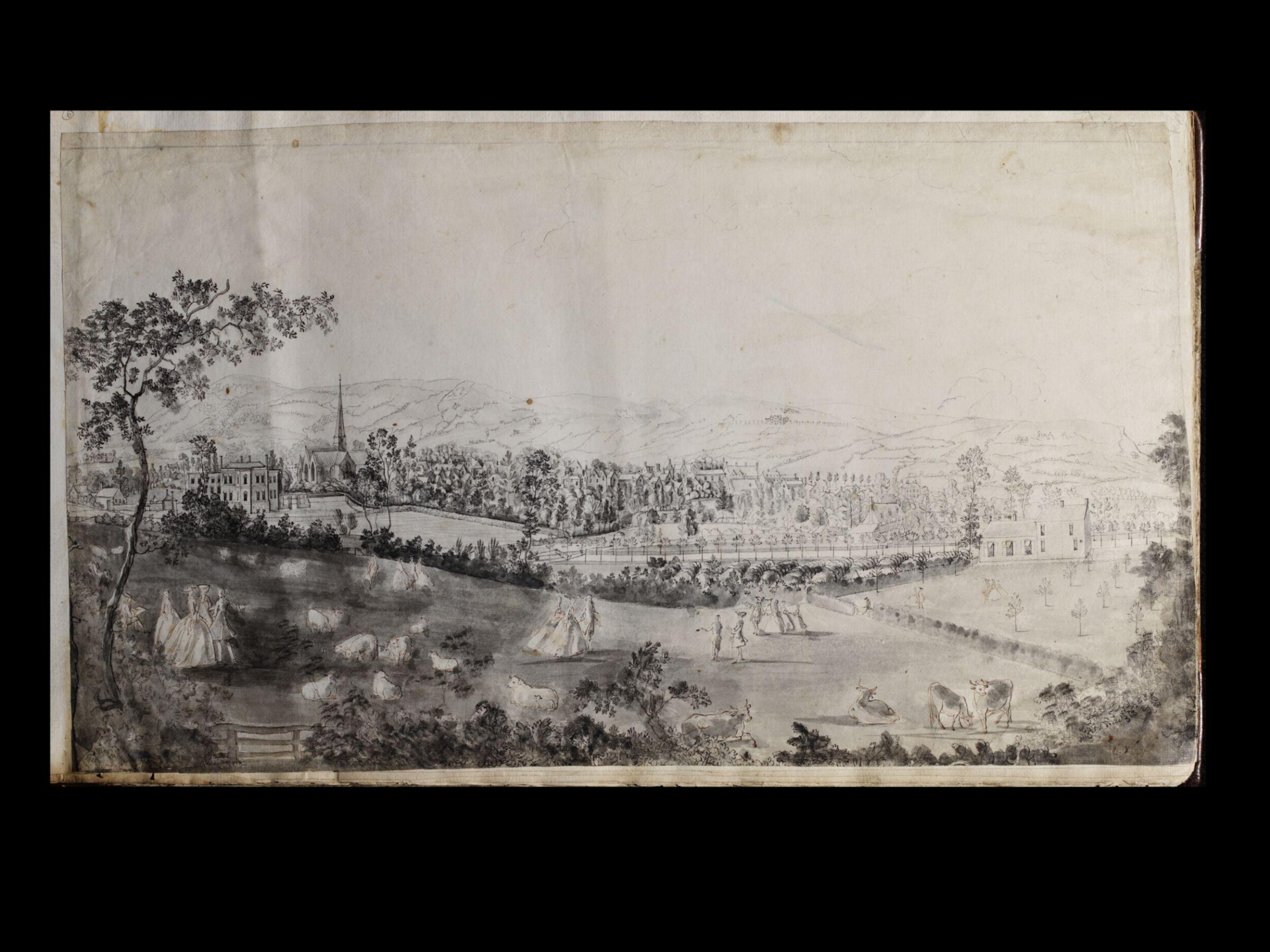 Drawing, Thomas Robins, 1748