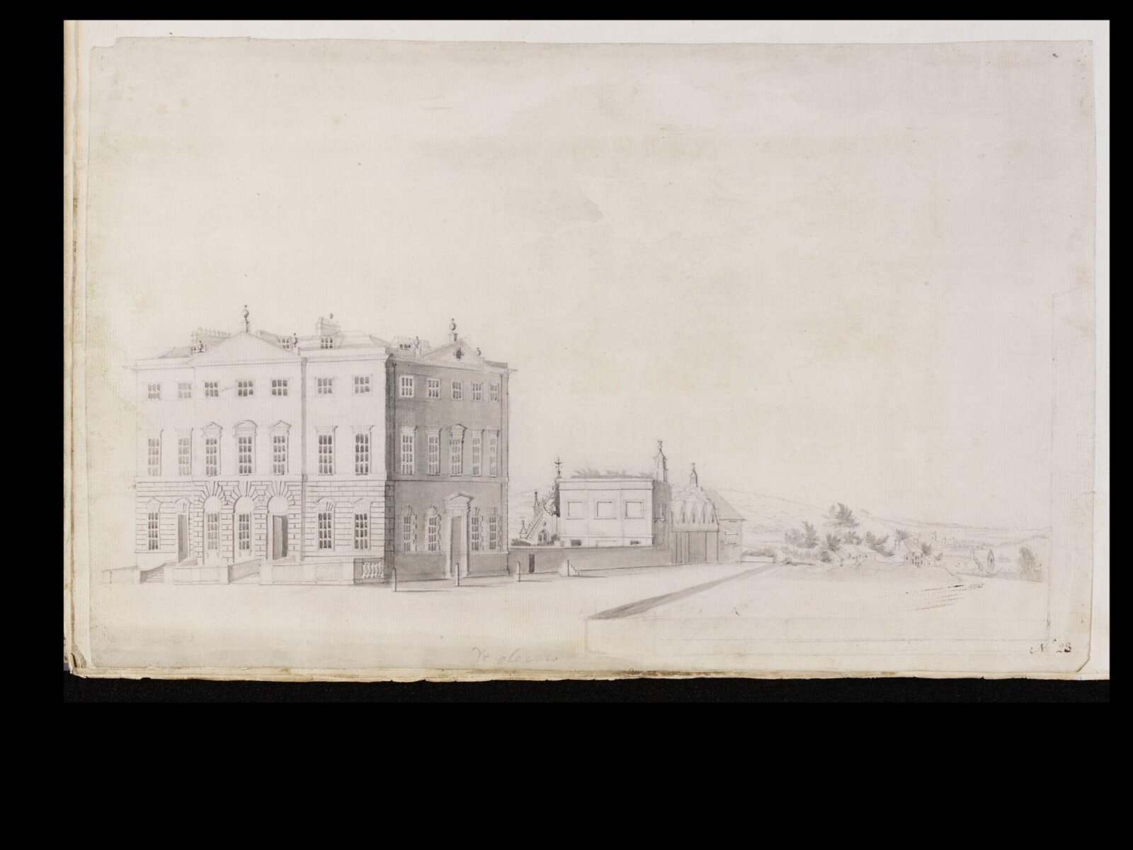 Drawing, t robins, 18th century