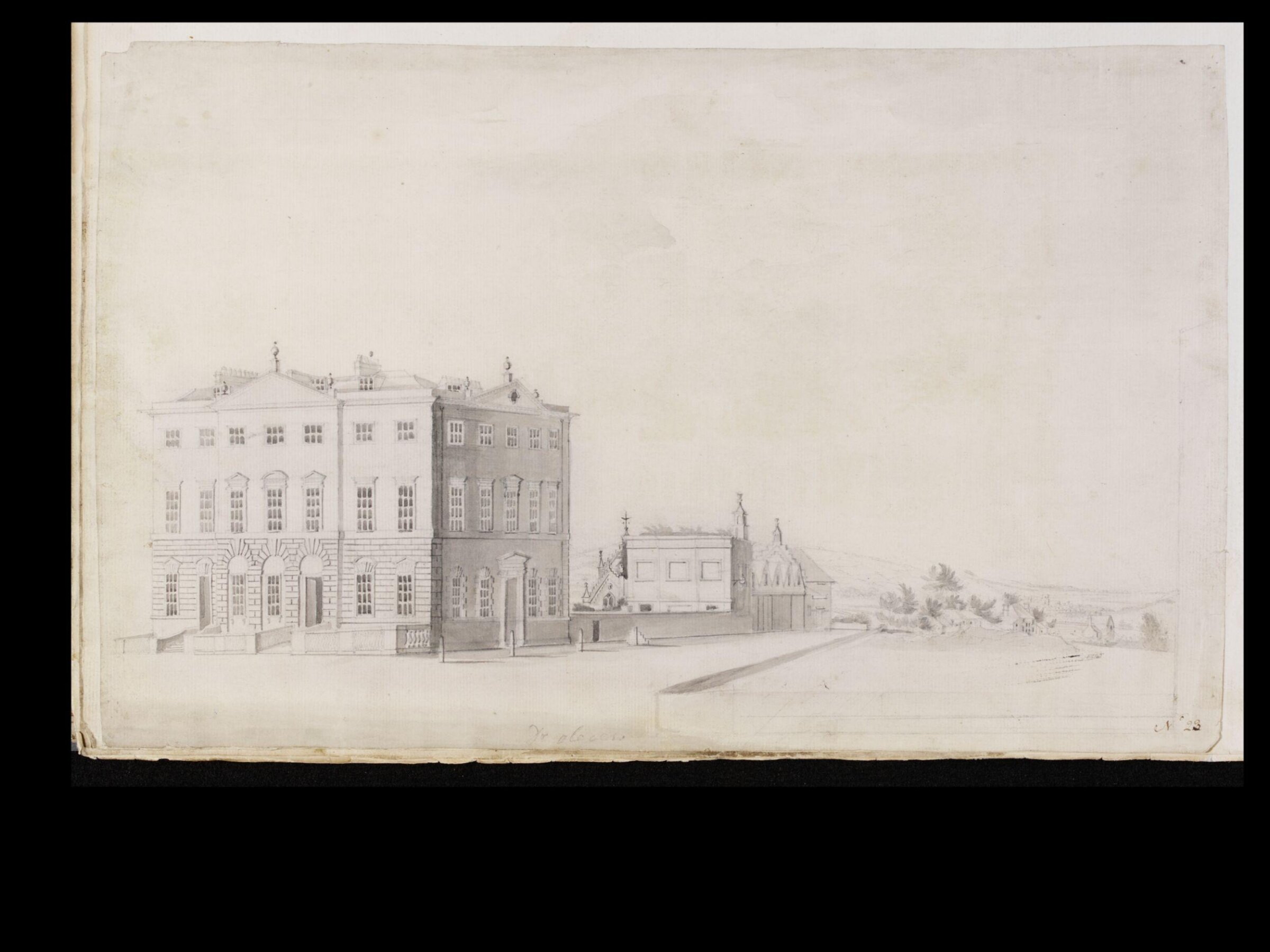Drawing, t robins, 18th century