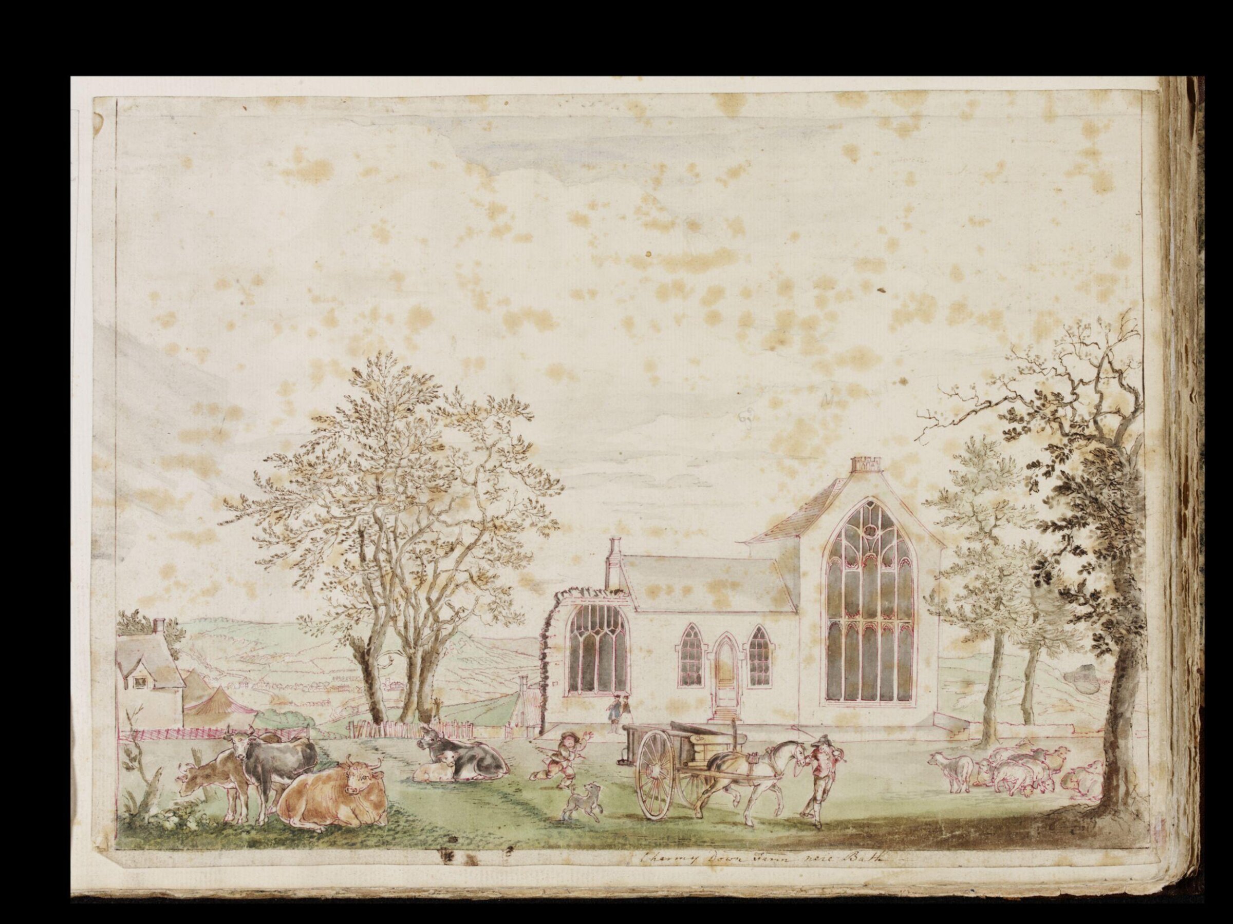 Drawing, t robins, 18th century