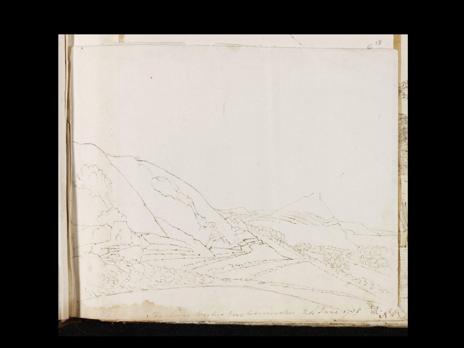 Drawing, thomas robins, 24/06/1758