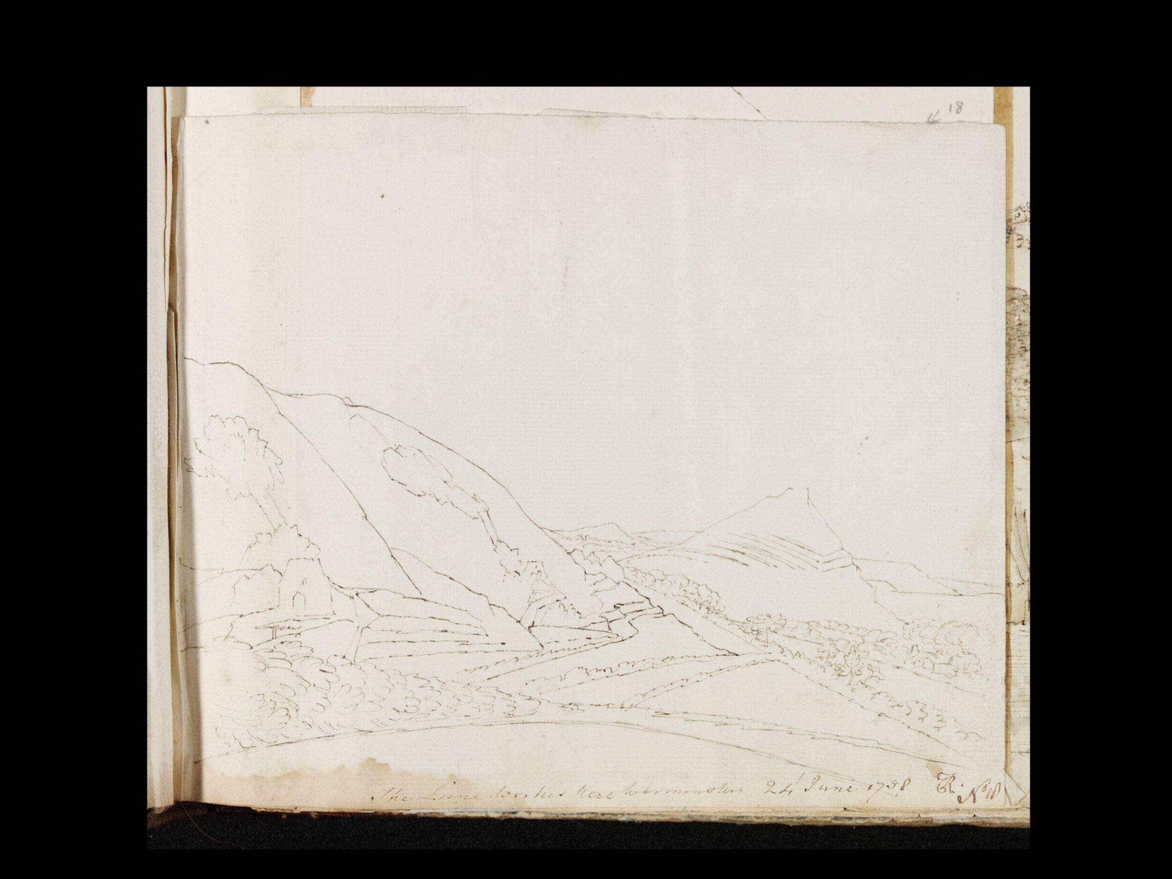 Drawing, thomas robins, 24/06/1758