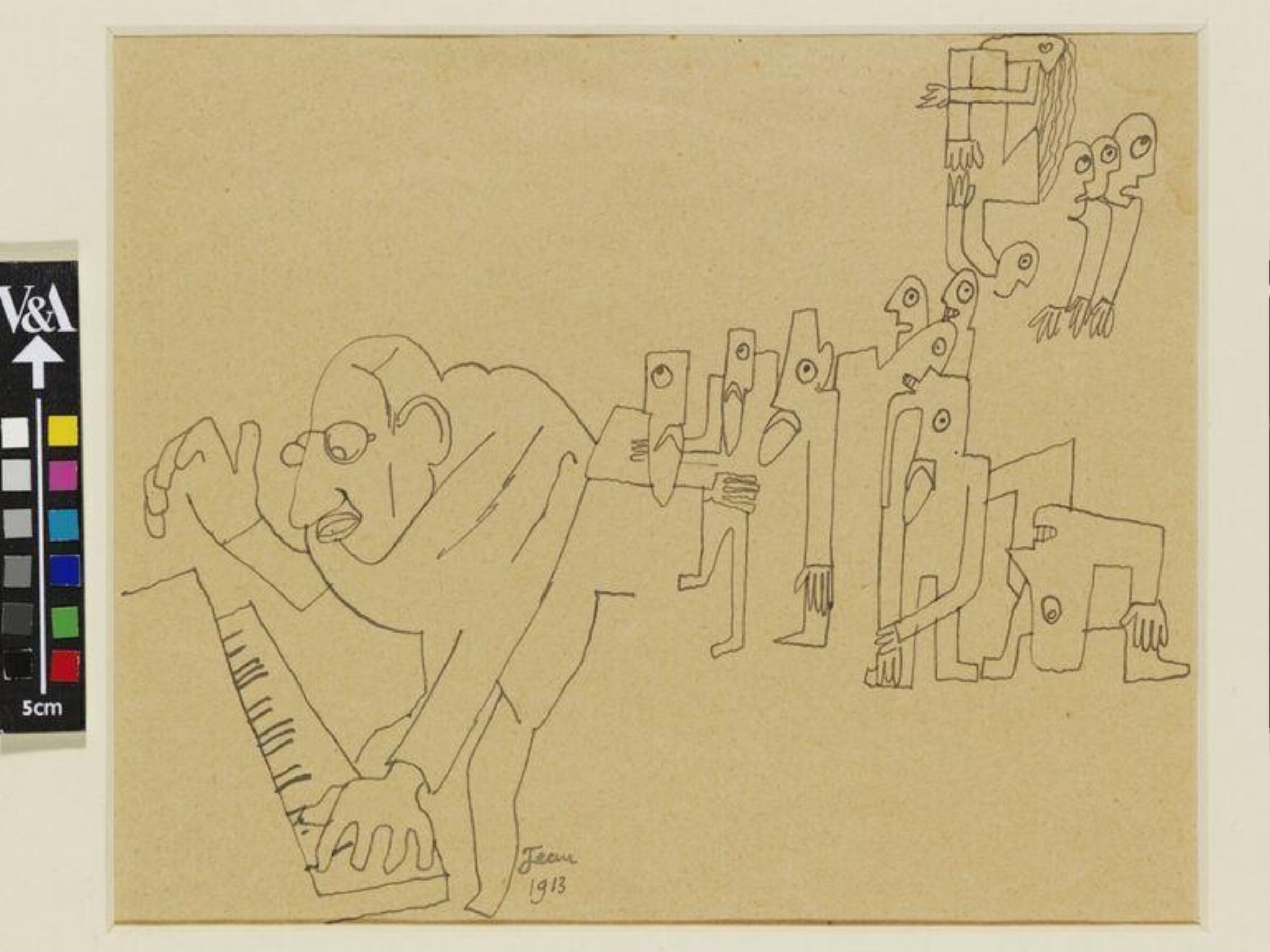 Drawing, Jean Cocteau, 1913