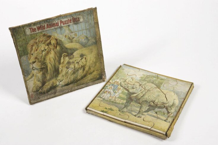 the wild animal puzzle box, No. 3850 top image