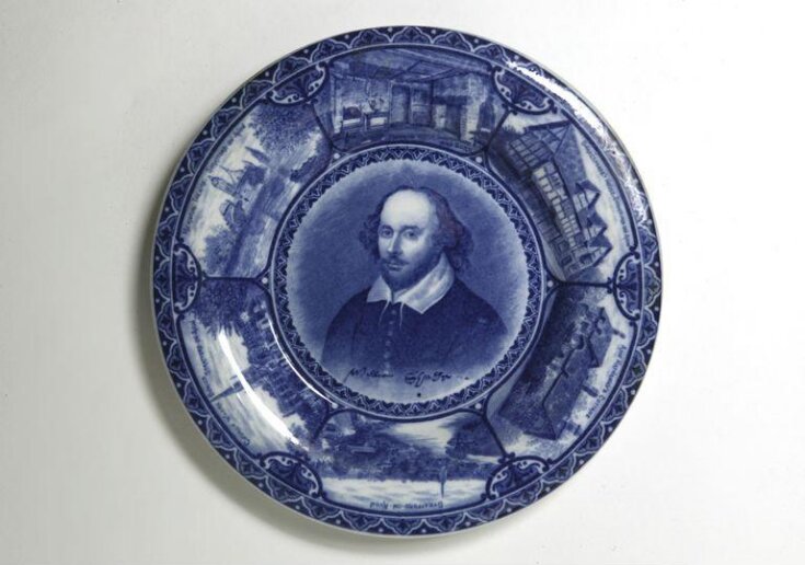 Shakespeare souvenir plate image