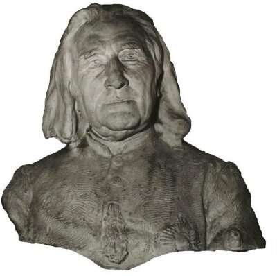 Bust of Abbe Liszt, Joseph Edgar Boehm, 1886