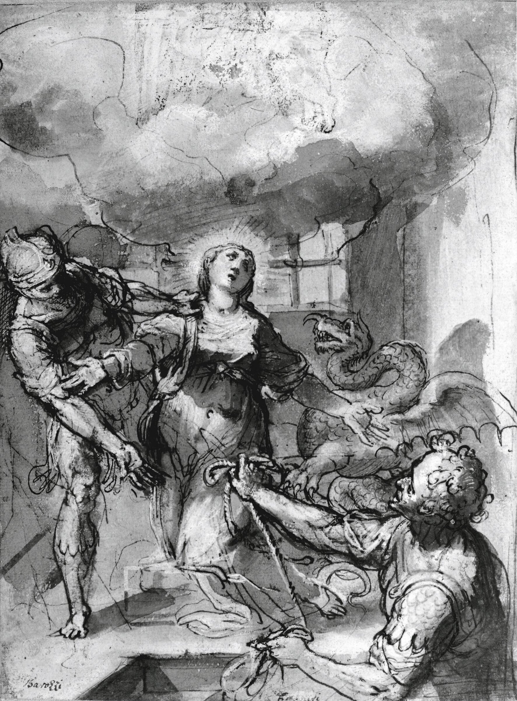 The Martyrdom of Saint Margaret of Antioch, Federico Barocci, ca. 1556