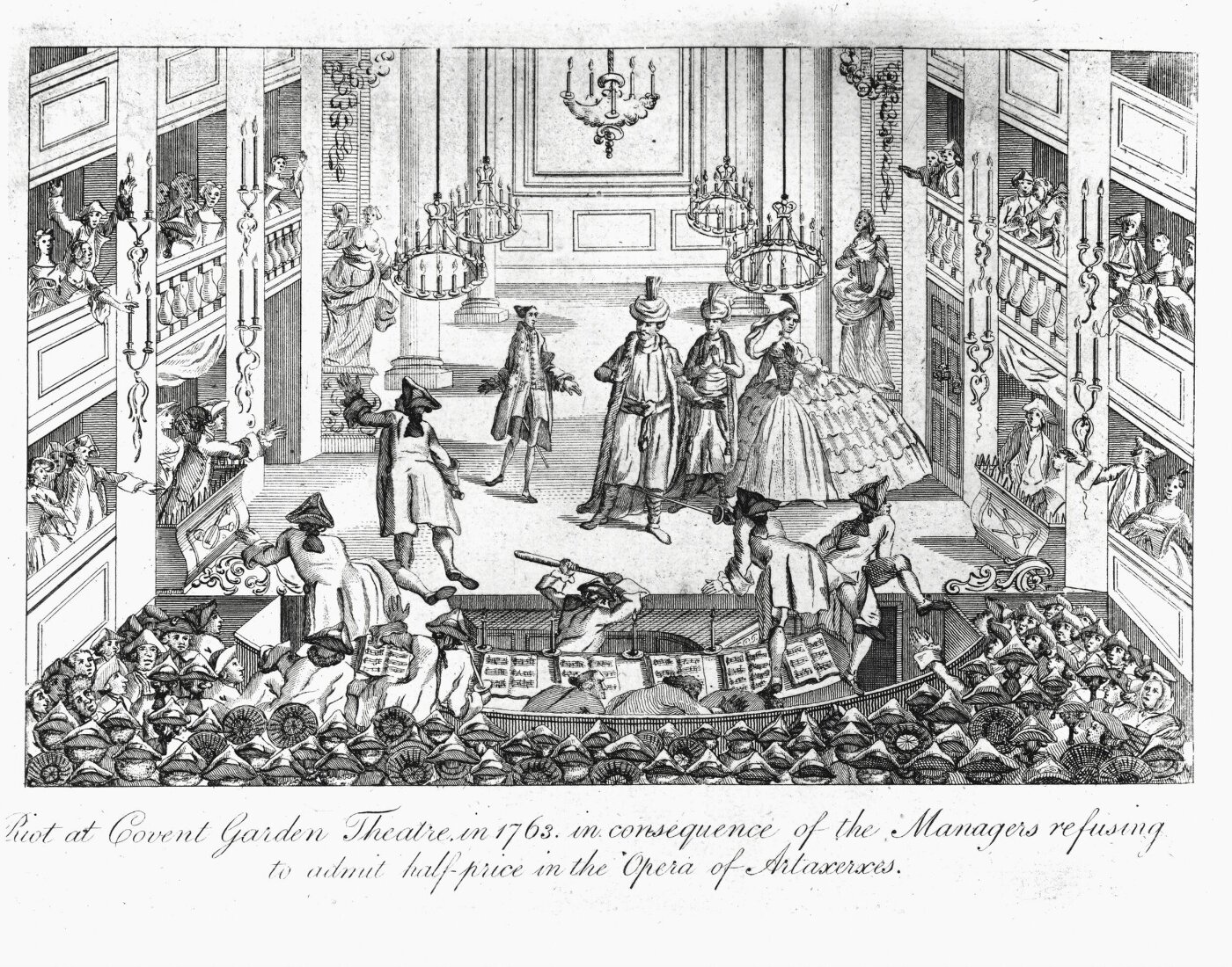 Unknown, Riot at Covent Garden Theatre