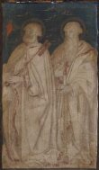 Triptych with The Lamentation, with St John the Evangelist and St Mary Magdalene, and the emblems of the Passion; (Left shutter): St. James, St. Sebastian and Saint Blaise; (Right shutter): St. John the Baptist, St. Peter and St. Paul thumbnail 2