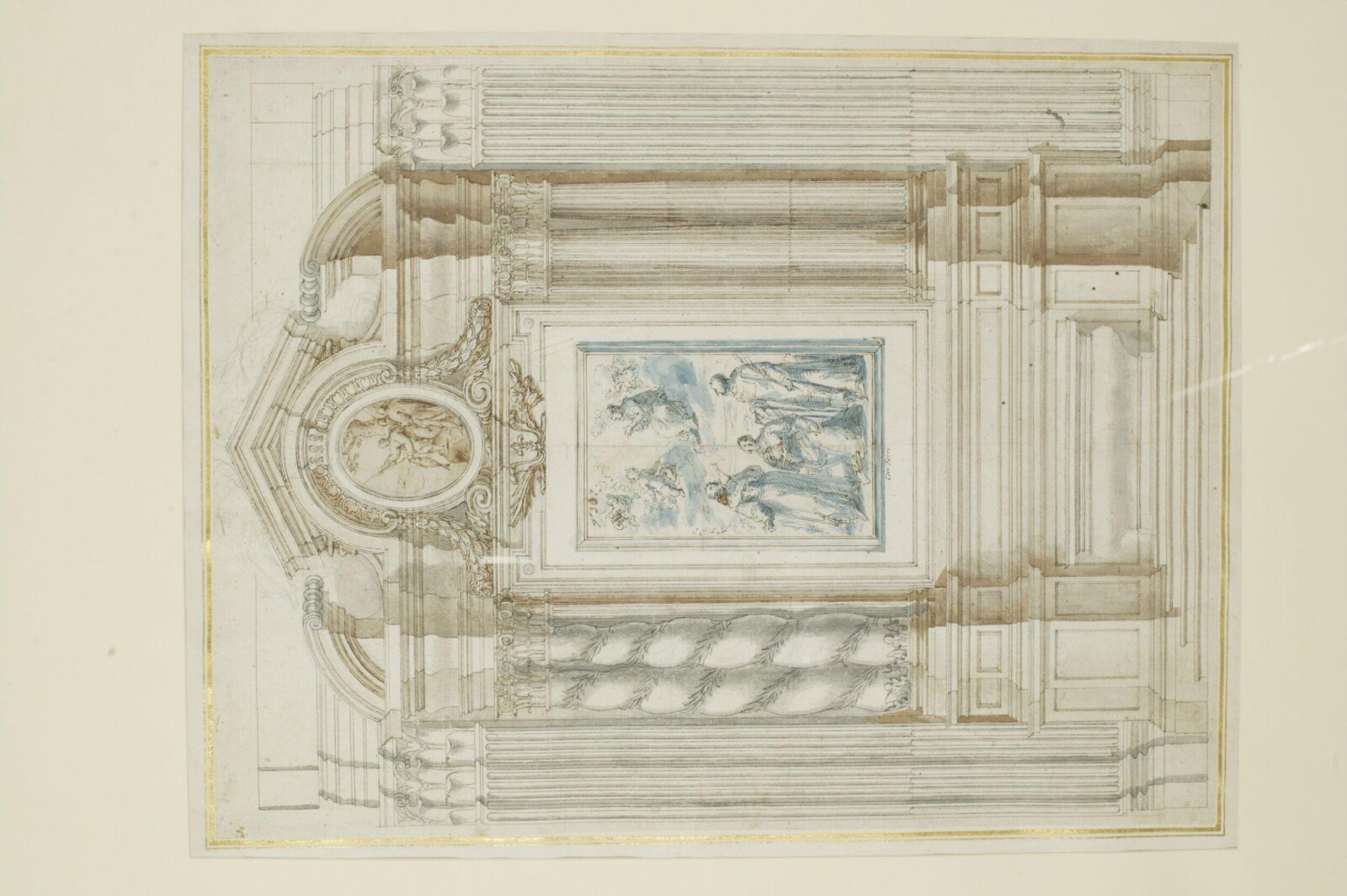 Watercolour drawing, John Talman, c.1710