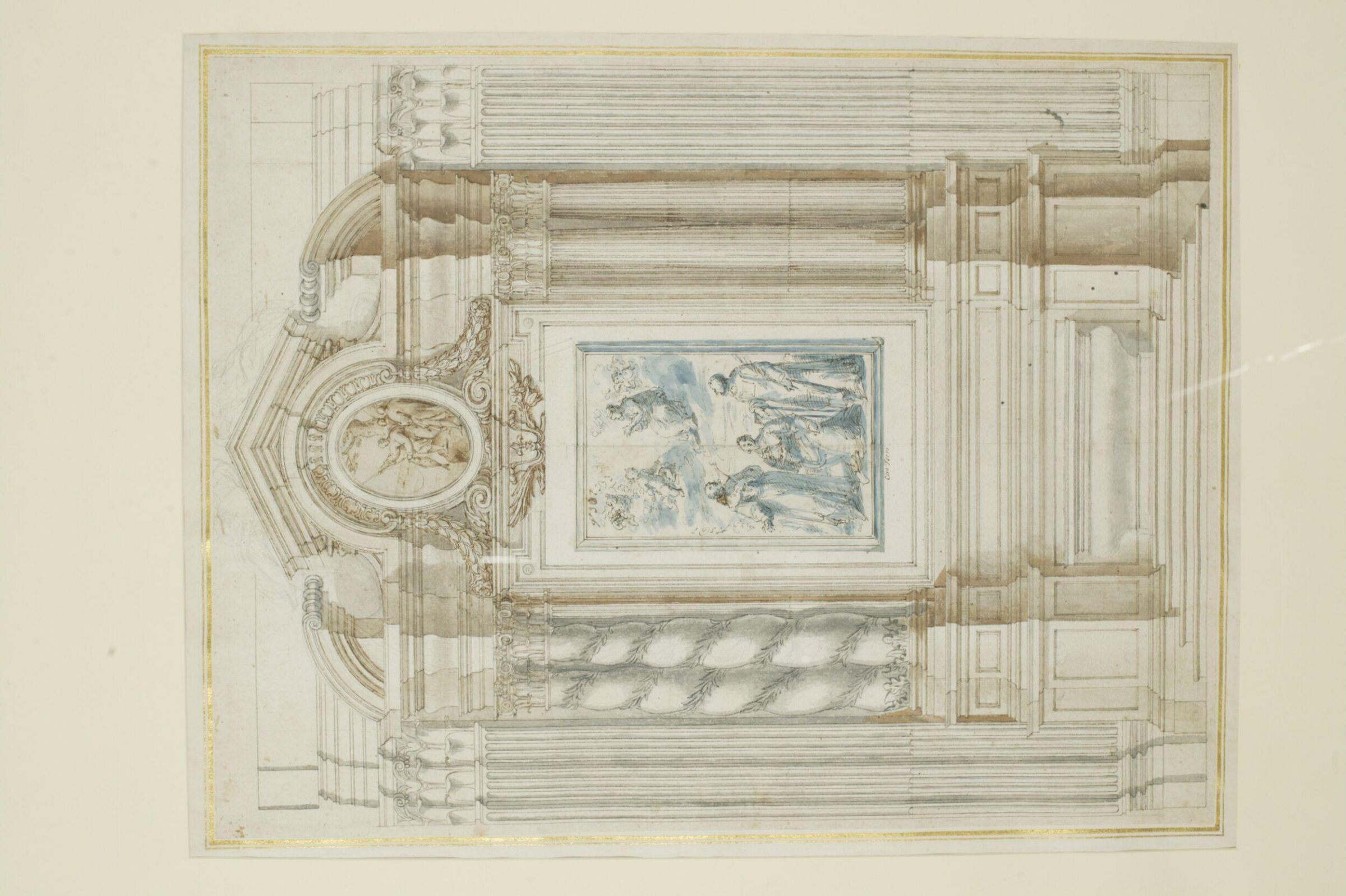 Watercolour drawing, John Talman, c.1710
