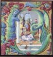 Historiated initial with King David playing the lute thumbnail 2