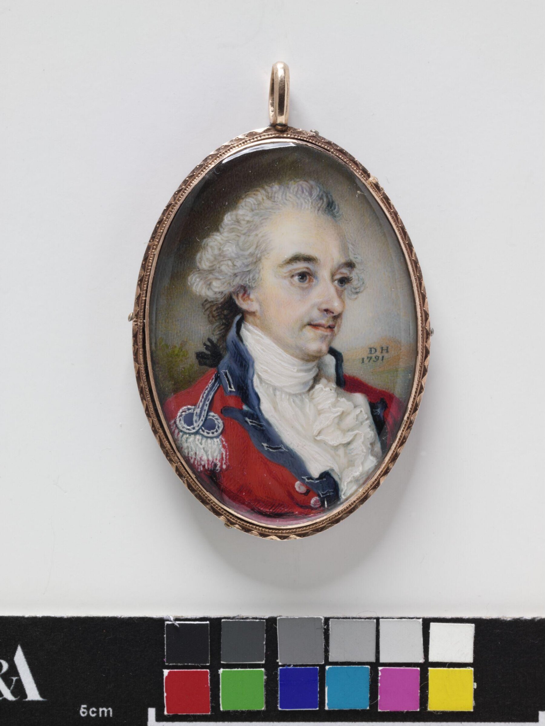Portrait miniature of Lieutenant Thomas Harriott, Diana Hill, 1791
