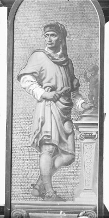 Luca della Robbia: design for a mosaic in the Museum (the 'Kensington Valhalla') thumbnail 1