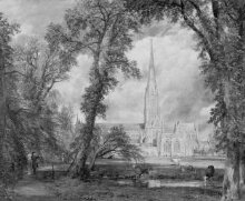 Salisbury Cathedral from the Bishop's Ground thumbnail 1