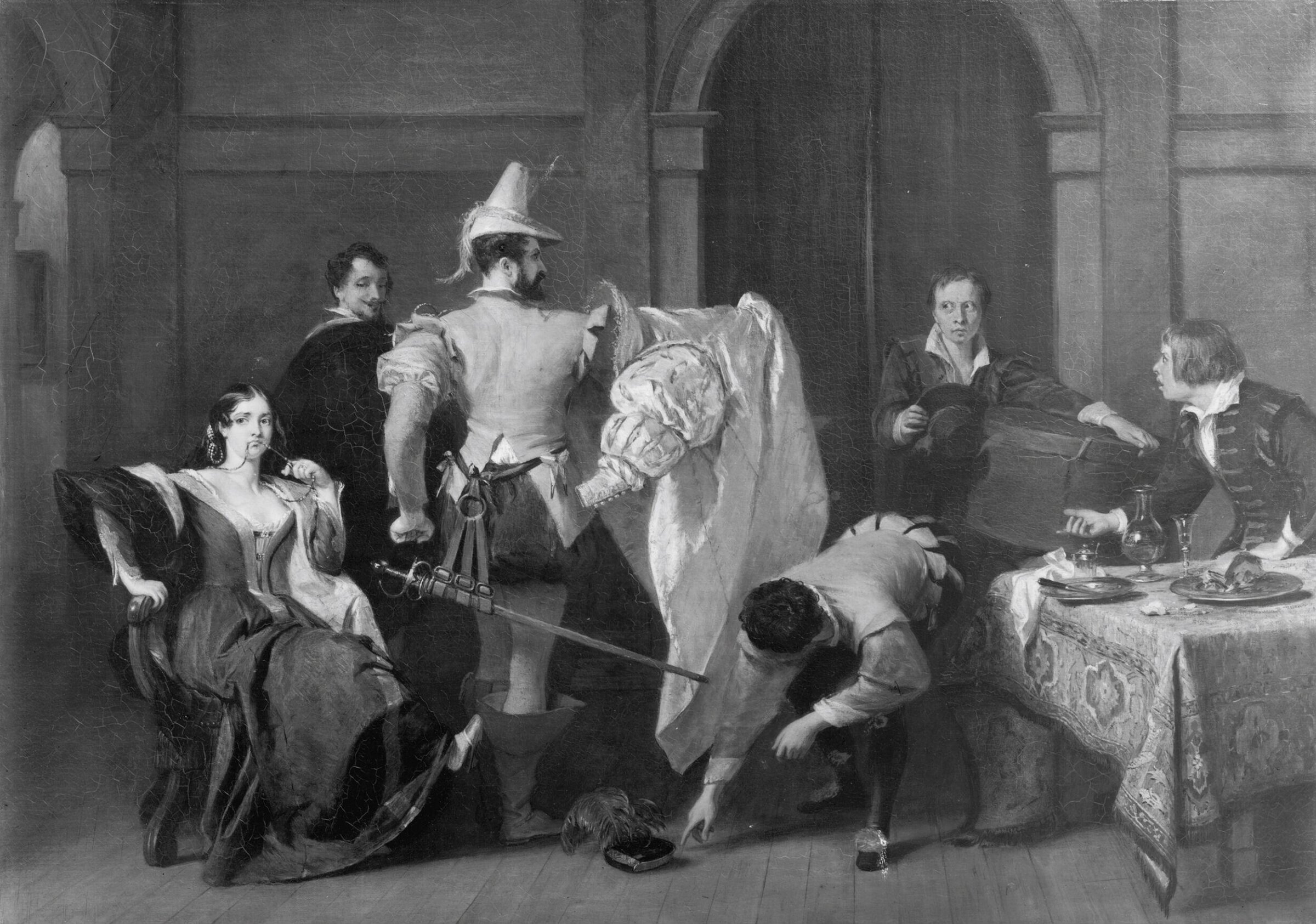 Scene from <i>The Taming of the Shrew</i>, Charles Robert Leslie, ca.1838