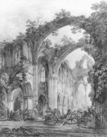 Interior of Tintern Abbey, Monmouthshire thumbnail 1