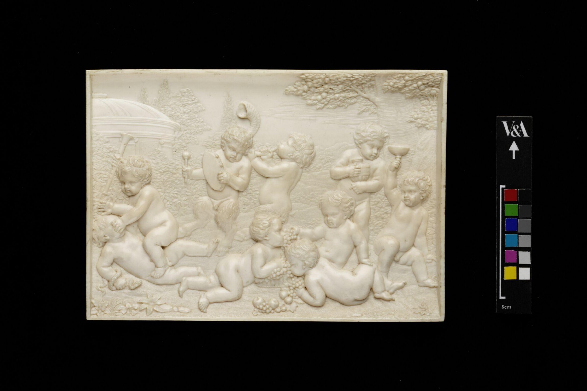 Bacchanalian Infants Playing Music, after François Du Quesnoy, 1650-1670