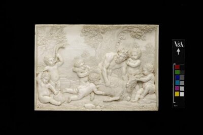 Bacchanalian infants playing with a Satyr, after François Du Quesnoy, 1650-1670
