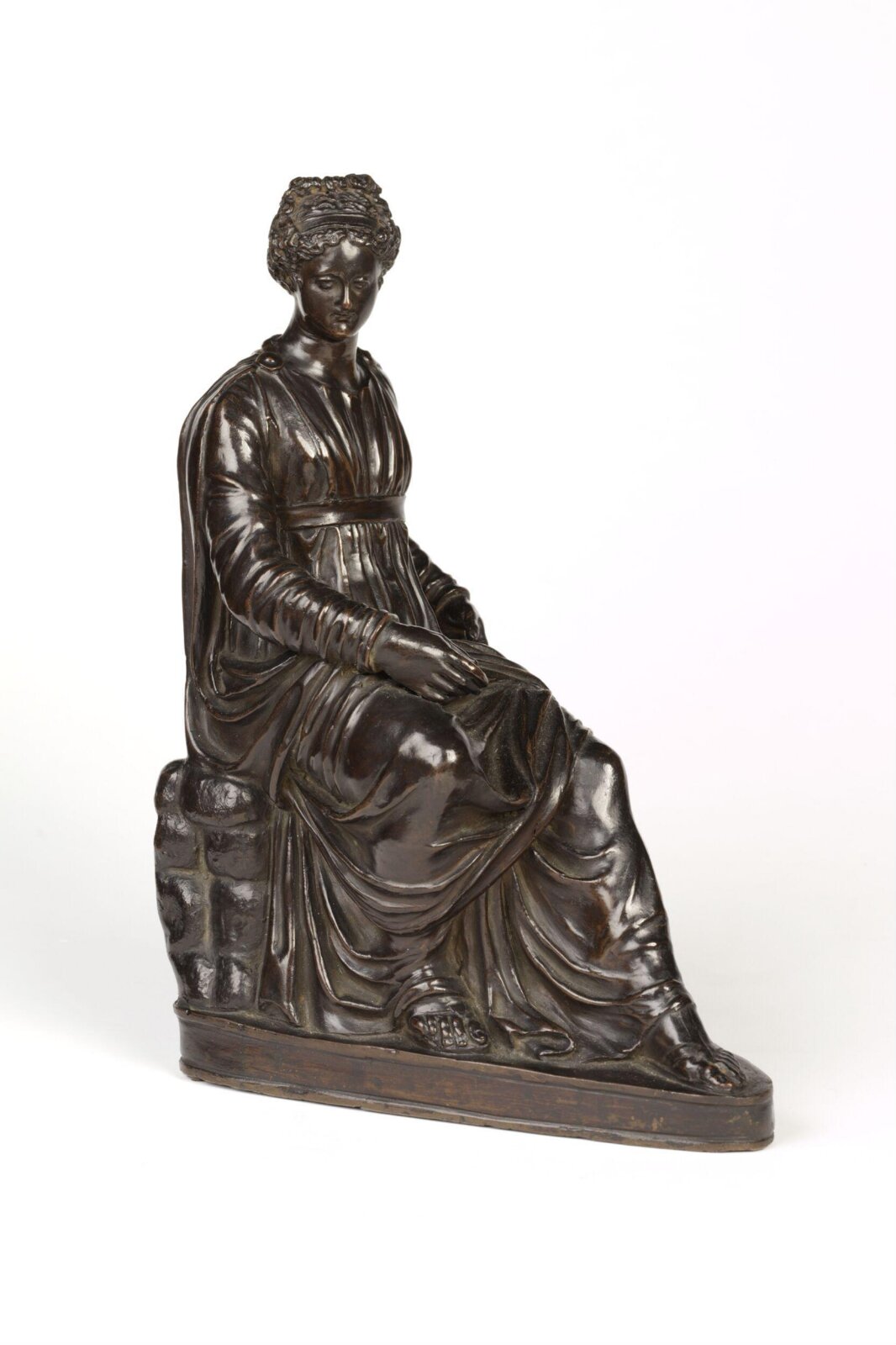 Seated female figure, late 18th century