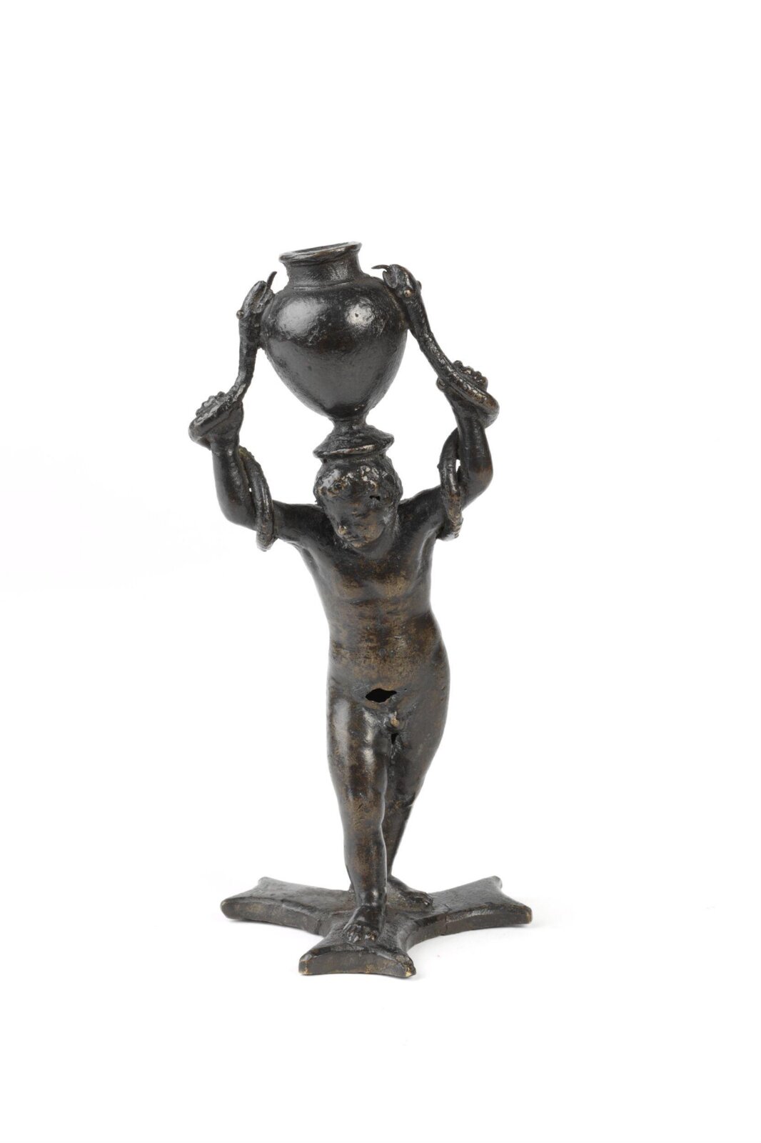 A boy carrying a vase, early 16th century