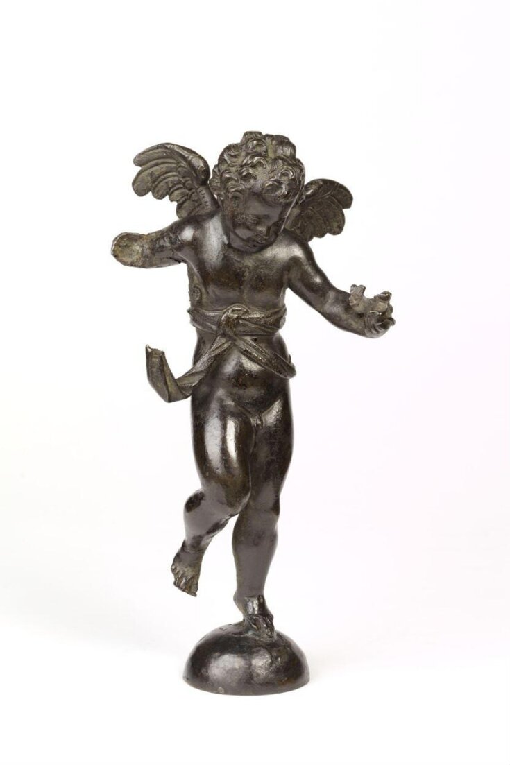 Putto holding a crown top image