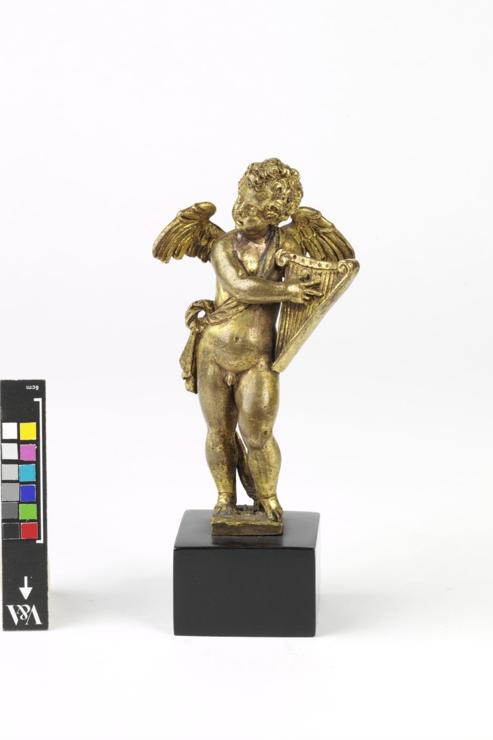 Cupid playing a harp, attributed to Nicolò Roccatagliata, early 17th century