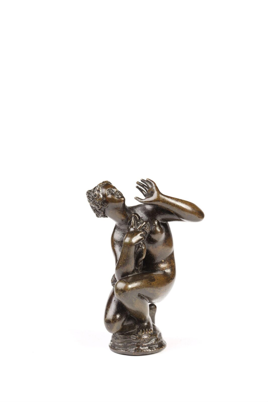 Crouching Nymph bathing, after Giambologna, 19th century