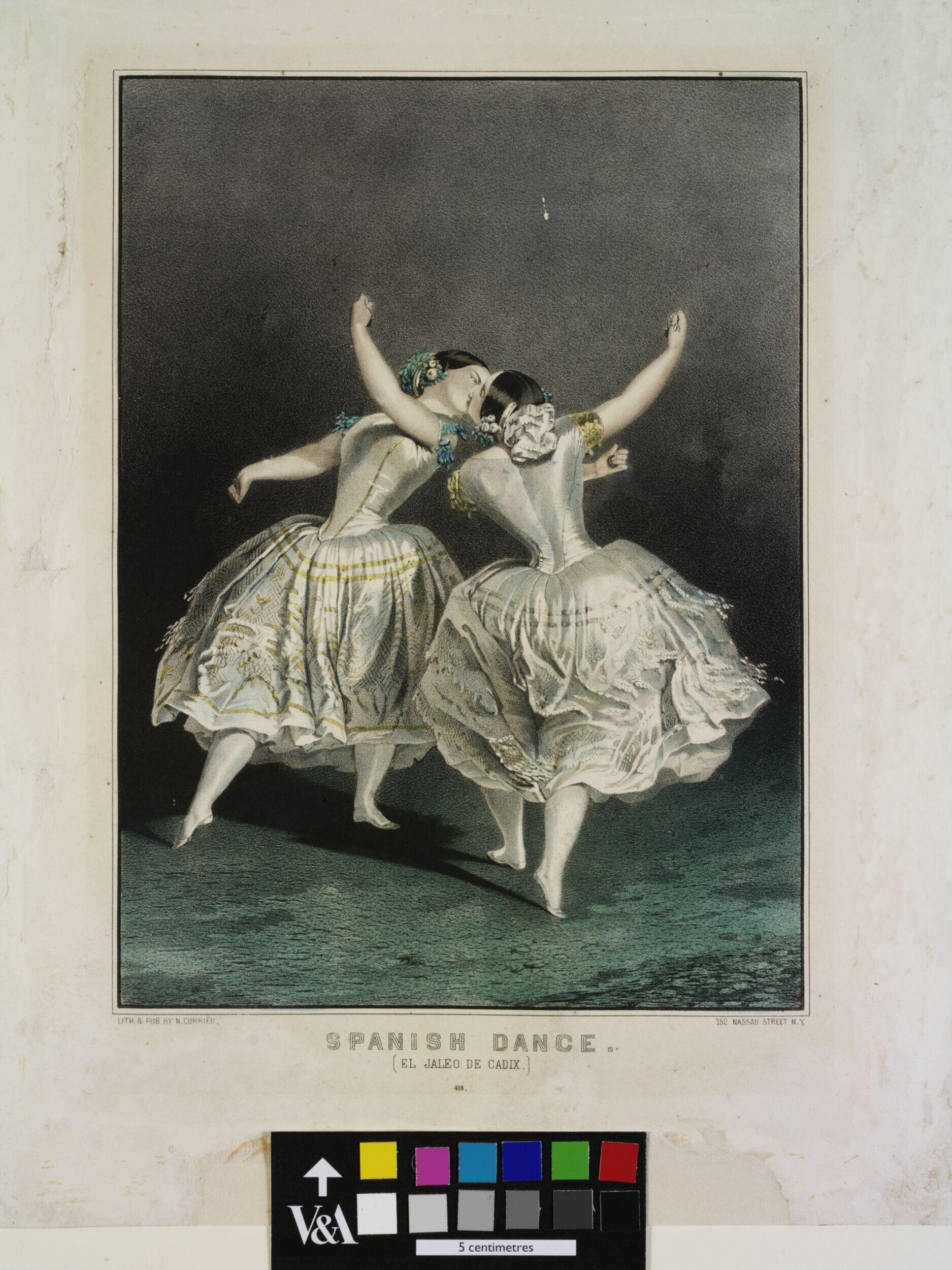 Spanish Dance. (El Jaleo de Cadix.) (sic) by Currier, N.