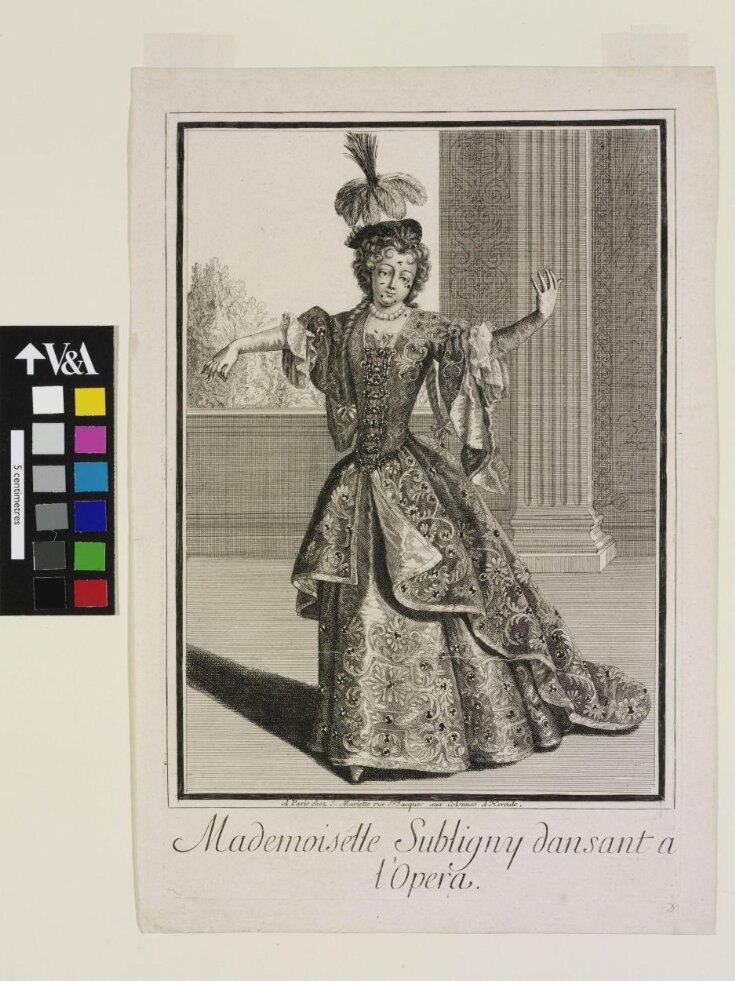 Mademoiselle Subligny dansant a l'Opera. image