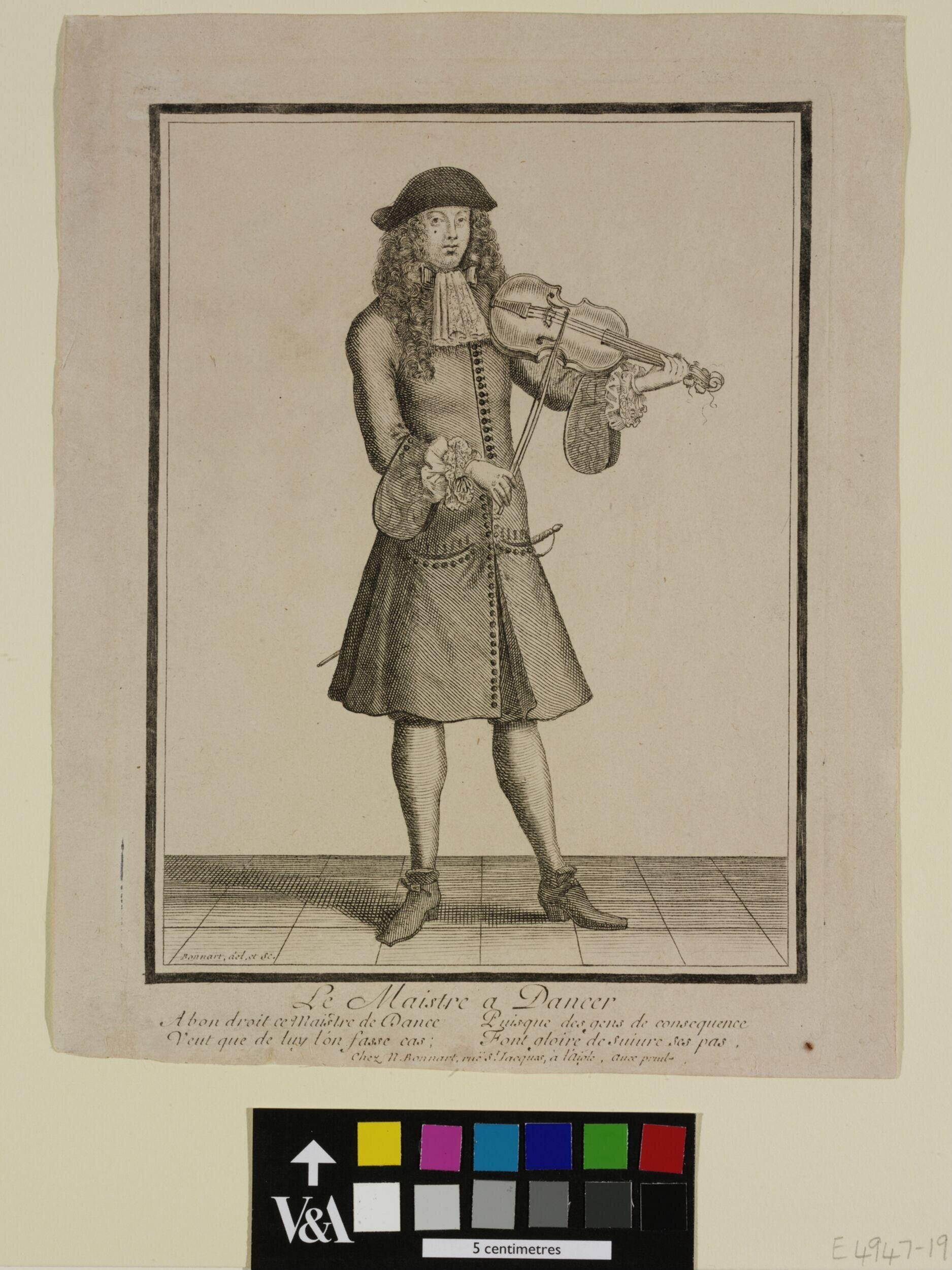 Le Maistre a Dancer by Bonnart, Nicolas