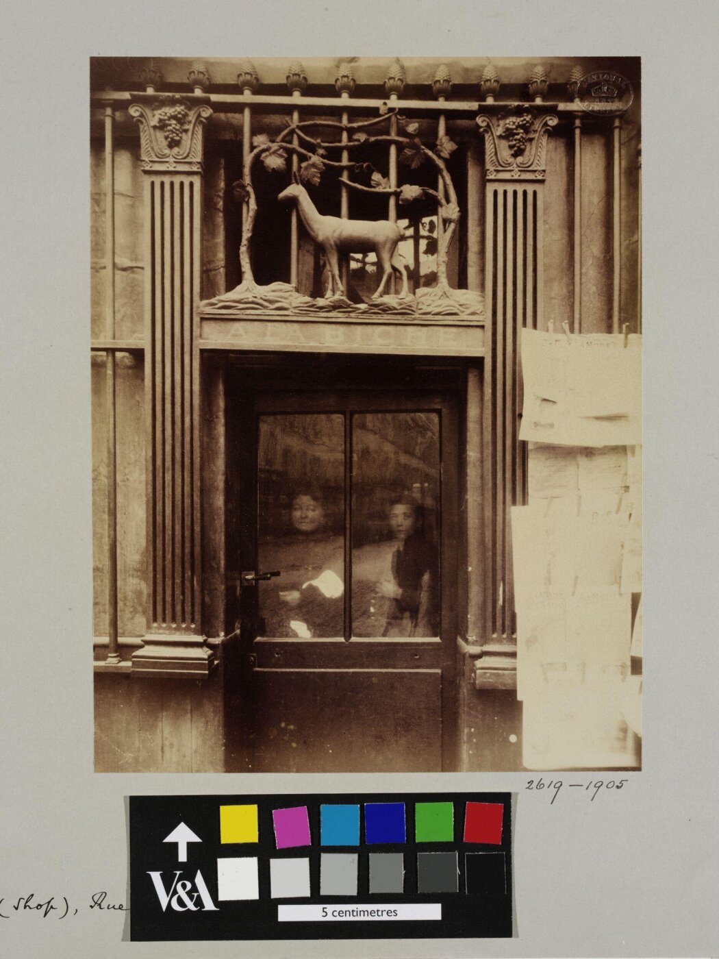 Atget, Jean-Eugène-Auguste, Shop Sign, rue Geoffroy St Hilaire, Paris, France
