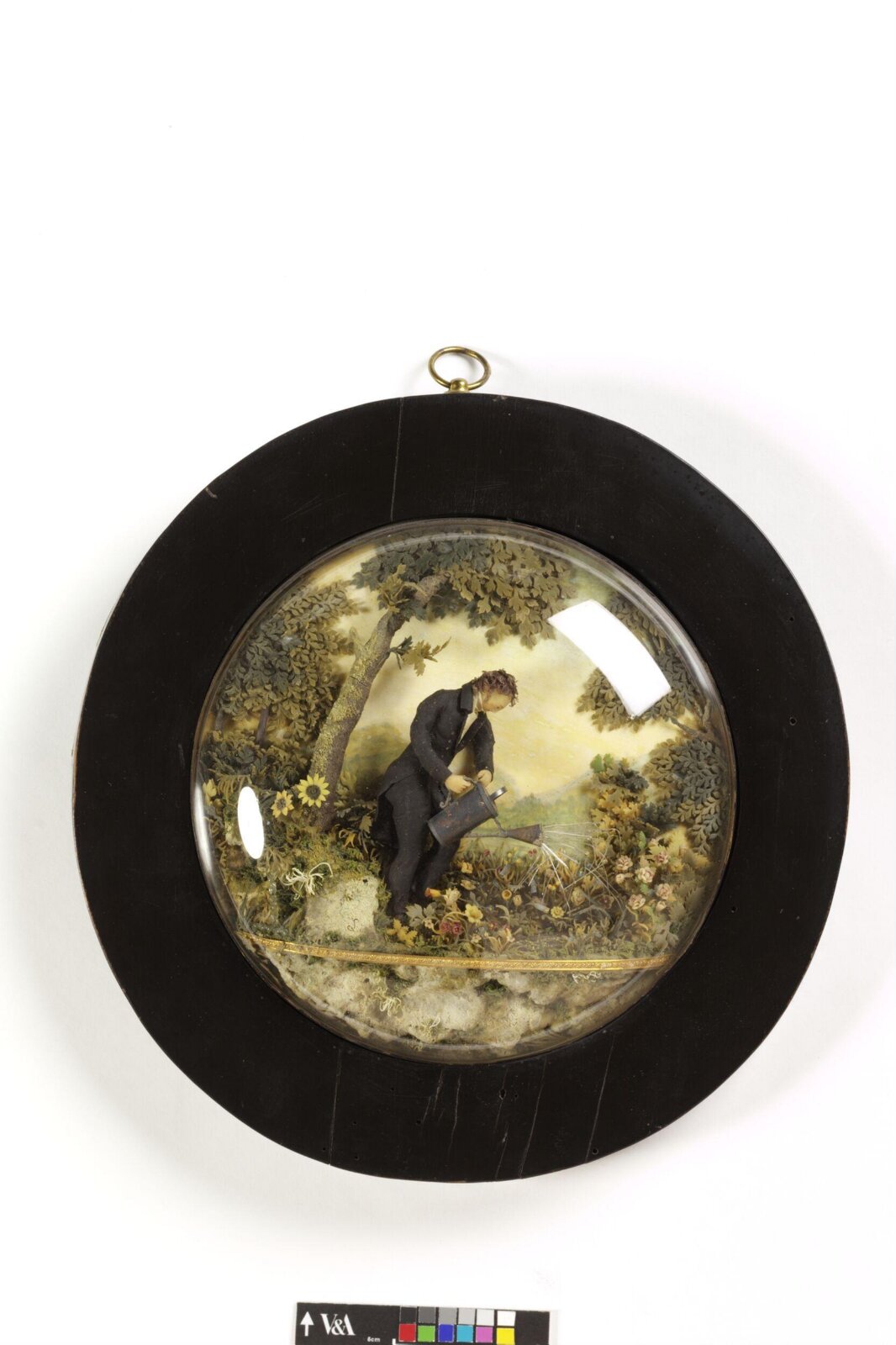 A Man Watering Flowers, ca. 1825-1850