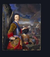 Portrait Miniature of Peter the Great with a Black Page